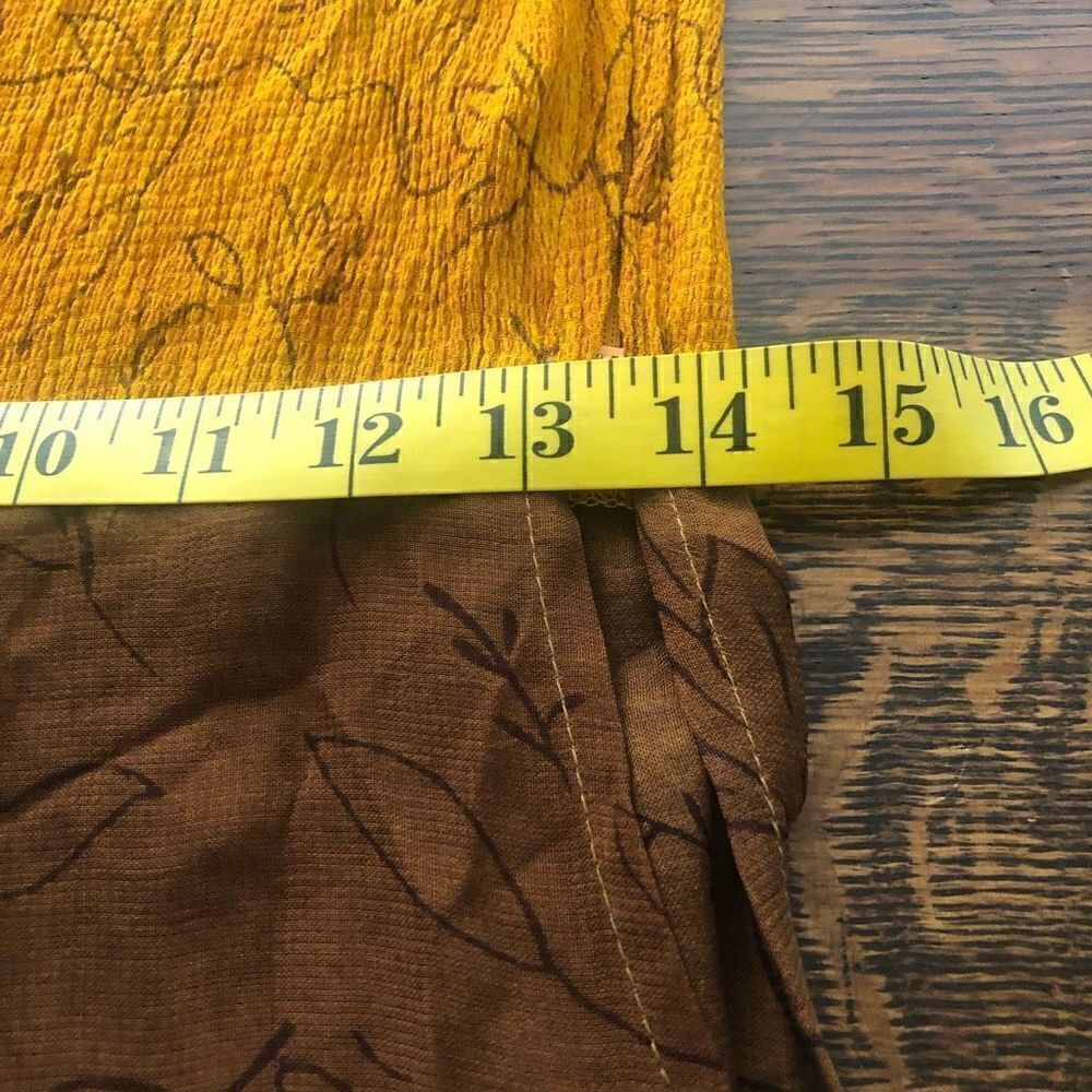Cache Three Piece Brown and Gold Boho Tunic and Harem Pants - Picture 12 of 16